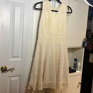 Off-white lace summer dress